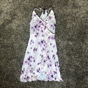 🦋 F21 Pale Pink + Purple Dress